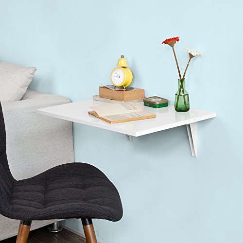 Mesa de mesa de cozinha e mesa de jantar haotiana montada na parede, mesa de madeira maciça para cri