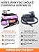 Black Hookah Set 2 Hose - Portable Travel Hooka with Bag, Two Silicone Hoses, Charcoal Holder & Cover - Flat Hooka Shisha Set by M. ROSENFELD