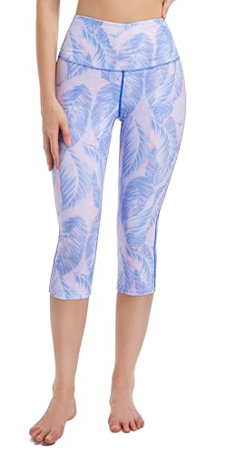 Image of Ubestyle UPF 50+ High Waist Women's Yoga Capri Leggings Swimming Tights Sun Protective
