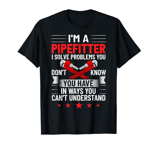 Pipefitter mecánico divertido industrial Pipe Steamfitter Camiseta