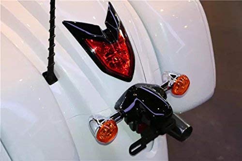 2 Pack 7 Inch Short Motorcycle Antenna for Harley Davidson 1989+ Rear Mast by VOFONO - Image 8
