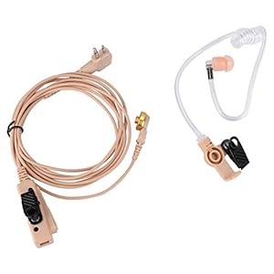 Luchtkanaal-koptelefoon-M Head Radio-intercom Lang Ptt met clip Luchtkanaal-koptelefoon