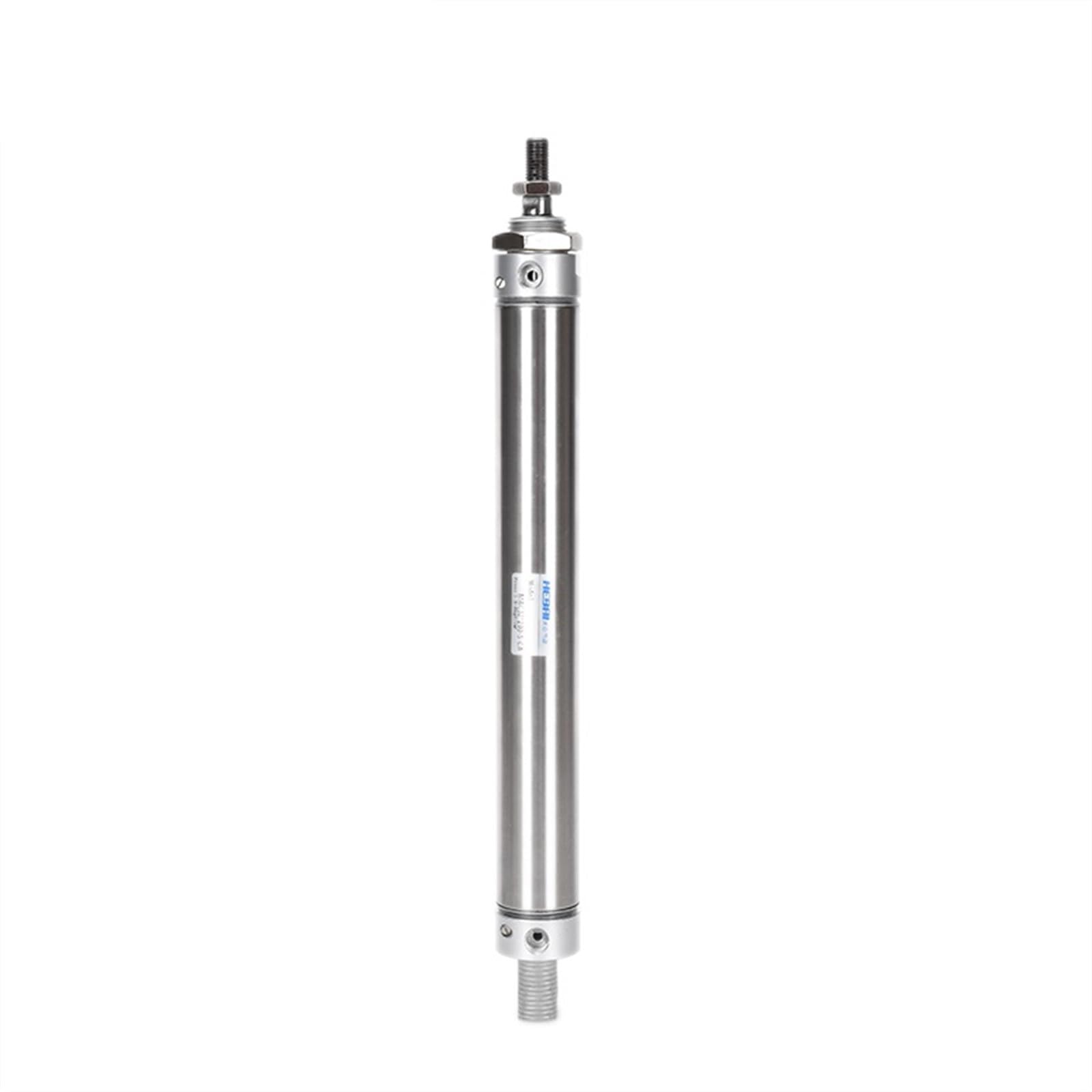 Mini cilindro neumático de acero inoxidable con amortiguador Cilindro neumático Diámetro MAC16 Carrera 25-300 mm Cilindro de aire(200mm Stroke)