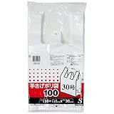 ケミカルジャパン ゴミ袋 手提げ 30号 S 100枚入 500mlのペットボトルが3,4本入るサイズ