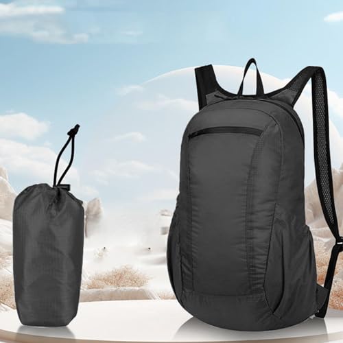 Mochila plegable impermeable ligera 20L para camping miniatura 1