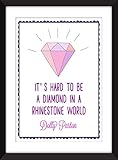 rhinestones for clothes  Dolly Parton Diamond in einer Rhinestone-Welt Drucken Druck - DIamond in a Rhinestone World