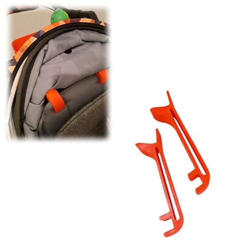 2 Pack Headrest & Posture Support for Thule Urban Glide | Ergonomic Head & Back Rest Holder for Comfortable Upright Sitting | Compatible with Urban Glide & Series Jogging Strollers (Orange)