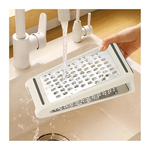 Rallador de queso de acero inoxidable doble cara con caja miniatura 6