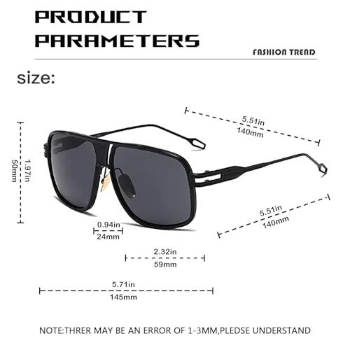 Image of Aviator Sunglasses for Men Retro Fashion Gold Oversized 70s shades | Disco Party Casual Lentes De Sol Hombre Large Big Designer 70s Outfits Sun Glasses Cool Metal Vintage Stylish Tinted Eyewear