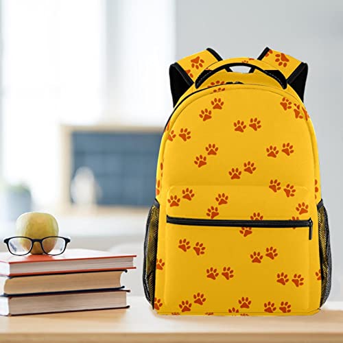 Sac à dos pattes de chat orange ludique pour petits voyageurs - 6