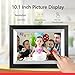 32GB 10.1 Inch WiFi Digital Picture Frame with 1280x800 HD IPS Touch Screen, Send Photo or Videos via App or Email,Support USB Drive/SD Card Extend Storage,Auto-Rotate,Wall Mountable