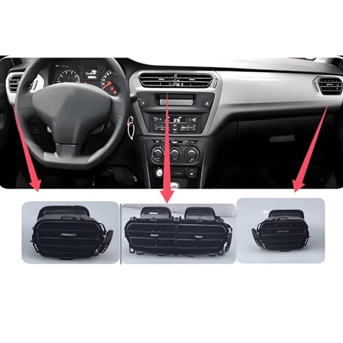 Assemblage sortie d'air robuste pour tableau bord Citroen C-Elysee panneau AC durable