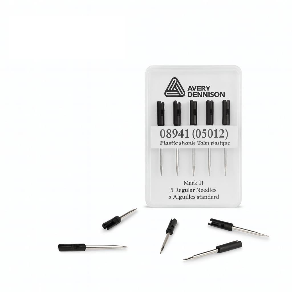 5 x Avery Dennison Mark 2 Standard Tagging Gun Needles Mk II for Tagginmg, Retail, Clothing