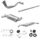 Auspuff Auspuff Komplett 4-teilig Golf II 1.3 55PS bis Bj. 07/1992 NEU +Montageware