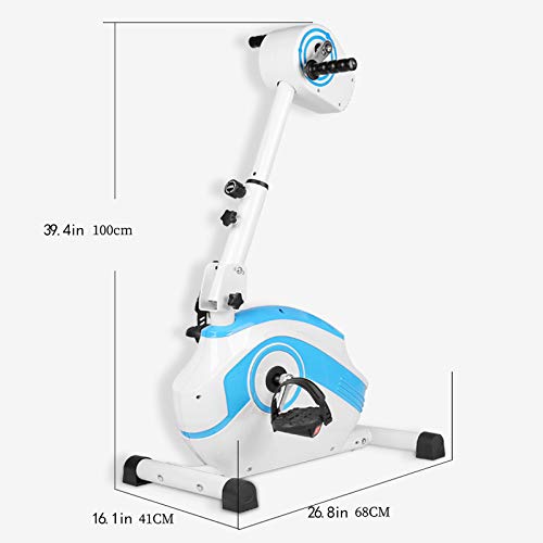 Image of Portable Pedal Exercise Electric Pedal Folding Mini LCD Exercise Bike Portable Arm Home Pedal Exerciser Gym Fitness Leg Cardio Exercise Adjustable Resistance Cycle Pedal Exerciser