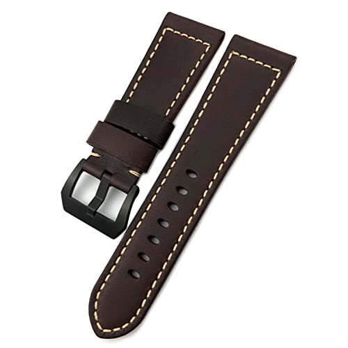 Bracelet Panerai marron 26 mm fait main pour montre homme Pam00671