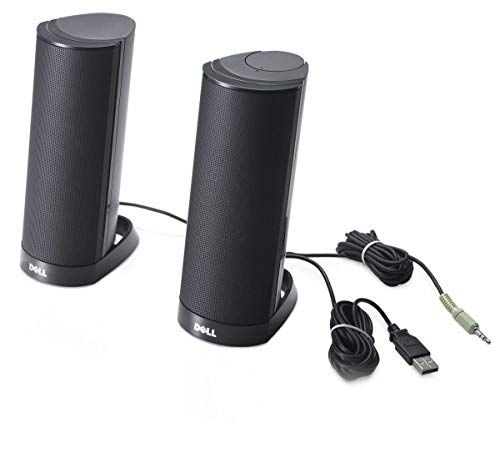 Image of DELL 464-7184 USB Stereo 2.0 Multimedia Speaker System (Black)