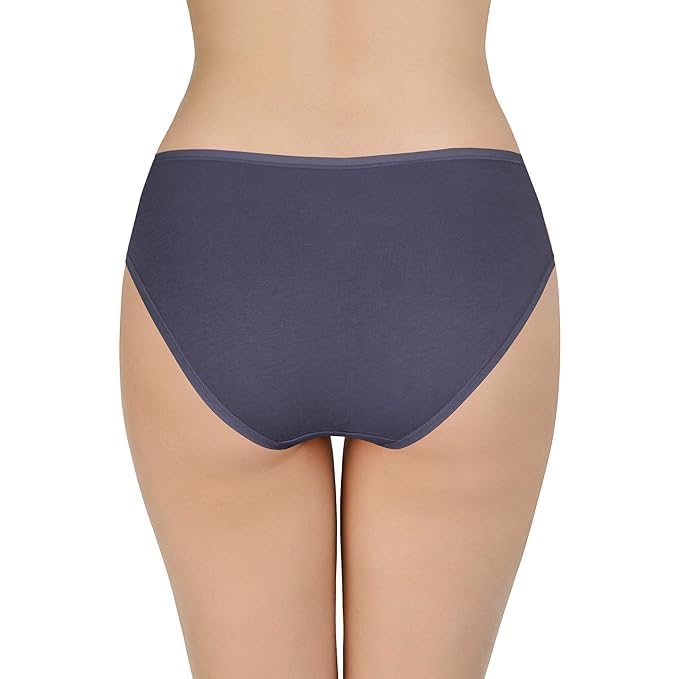 Image of LOURYN KOULYN Solid Low Rise Cotton Bikini Panty Pack(Pack of 3)