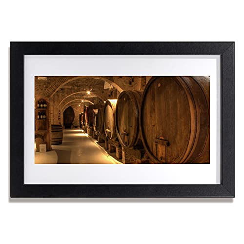 Affiche encadrée 30x20 cm Baril avec cadre en MDF pour décoration murale