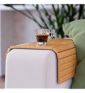 Bambus Sofa Tablett Mit Getränkehalter - Praktisch Für Die Couch