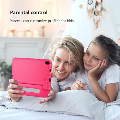 Image of Lastest Tablet Android Tablet 8 Inch with 7GB RAM + 64GB ROM + 2TB Expand, 5GWiFi, Game Guide, Bluetooth 5.0, 2MP + 5 MP Dual Camera, Long Life Battery 1280 * 800 Pixels, Tablet Protect EVA Case, Red