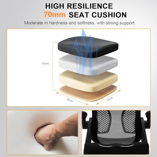 Durrafy Ergonomic Office Chair...