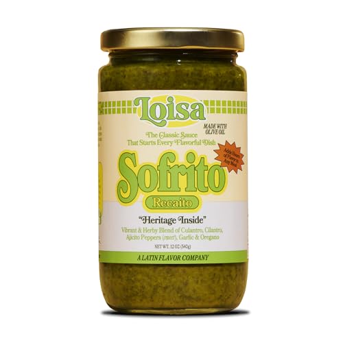 Loisa Recaito Sofrito Cooking Sauce, Non-GMO, No-MSG, No Preservatives, No Artificial Coloring, No