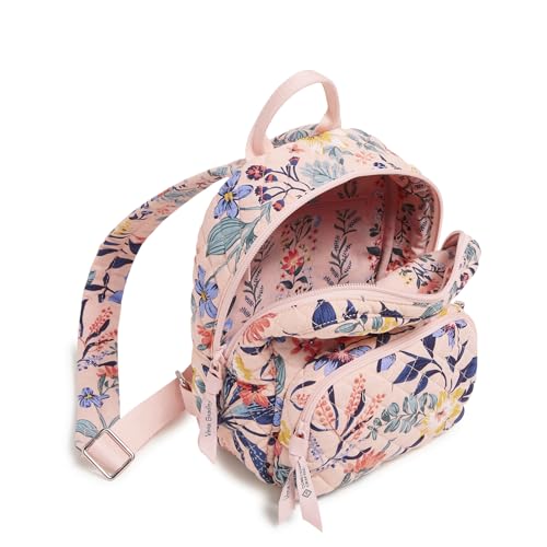 Image of Cotton Mini Backpack Purse, Paradise Coral
