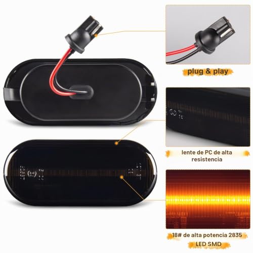 Intermitentes laterales LED de Volkswagen Transporter T5 para viajes 6