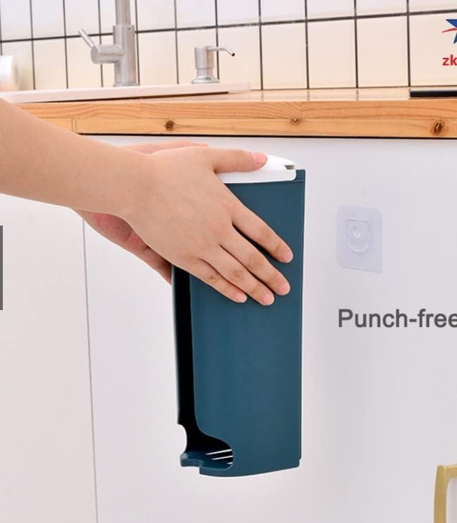 Miniatura 3 de BAOOOFU Soporte para bolsas de plástico, almacenamiento y dispensador de bolsas de plástico para bolsas de plástico, fácil montaje en pared,