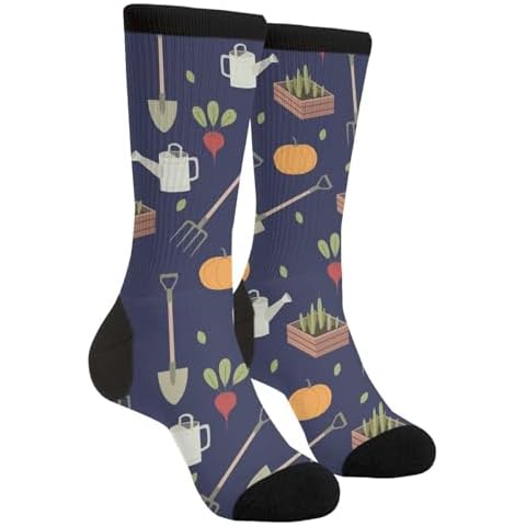 Men's Novelty Funny Gardening Printed Socks Crazy Socks Fashion Casual Socks Cover