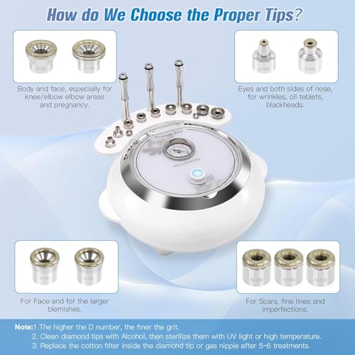 Machine microdermabrasion diamant extracteur points noirs spray visage
