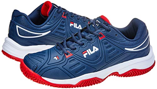 Tênis Forehand, Fila, Masculino, Marinho/Vermelho/Branco, 40