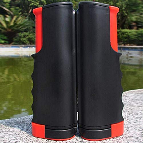 Preisvergleich Produktbild Haomingxing Tragbares und einziehbares Tischtennisnetz, kann an jeder Tischfläche befestigt Werden, für alle Altersgruppen, Schwarz / Blau / Weiß / Rot