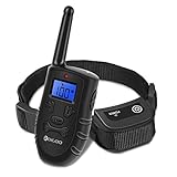 DIGOO Dog Training Collar, PPT1 Rechargeable and Waterproof 330yd Remote Dog Shock Collar with Beep, Vibration and Stimulation Electronic Collar, Fit Dogs (10Lbs-150Lbs) 3 Collar Paired