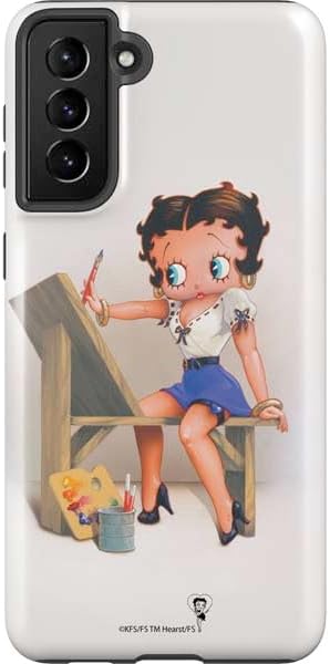 Skinit Pro Phone Case Compatible with Galaxy S21 FE - Officially Licensed Betty Boop Little Black Dress Design