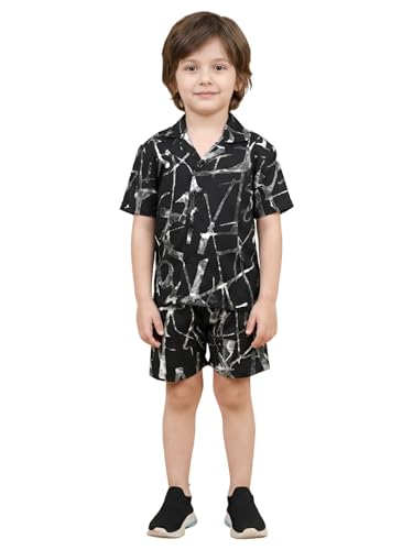 Image of POLKA TOTS Premium Cotton Co-Ord Clothing Set For Boys | Ultra-soft Half Sleeve Shirt & Shorts Combo for Kids Boys | Comfortable Casual - Beach Outfit for Baby Boys & Toddler | Kids Clothes for Boys
