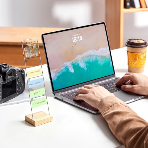 Support pour notes autocollantes acrylique pour ne plus oublier vos mémos