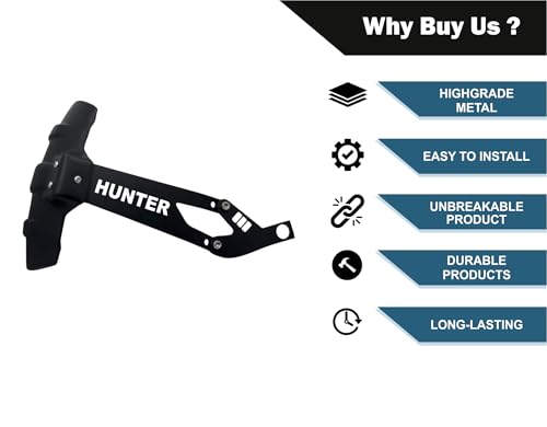 Image of Rear Mudguard, Compatible with Royal Enfield Hunter 350 Rear Reflector Guard, Mud Flap, Splash Guard Tyre Hugger, Rust-Resistant Branded Design Easy Installation Hunter 350