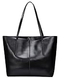 Covelin Women's Handbag Genuine Leather Tote Shoulder Bags Soft Hot Black