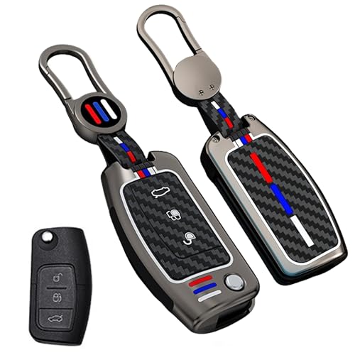 Carcasa de llave Ford Fiesta Focus Galaxy Kuga Mondeo MK4 con 3 botones plegables