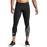 Mission Herren Kompression Strumpfhosen 3/4 4/3 4/4 / 4 / Calça de Compressã o 3/43 /4-Kompressionsstrumpfschlauch Vaporactive Dwayne Wade Signature Collection Compression Tight, Flash Black, X-Large