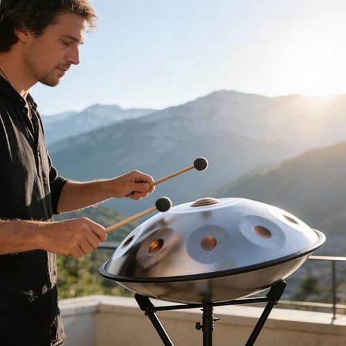 Golden Eye Handpan 9 Notas en Acero Inoxidable miniatura 4