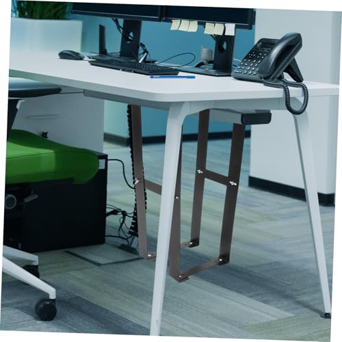 Soporte para CPU de escritorio negro de acero para montaje bajo escritorio para PC torre miniatura 5
