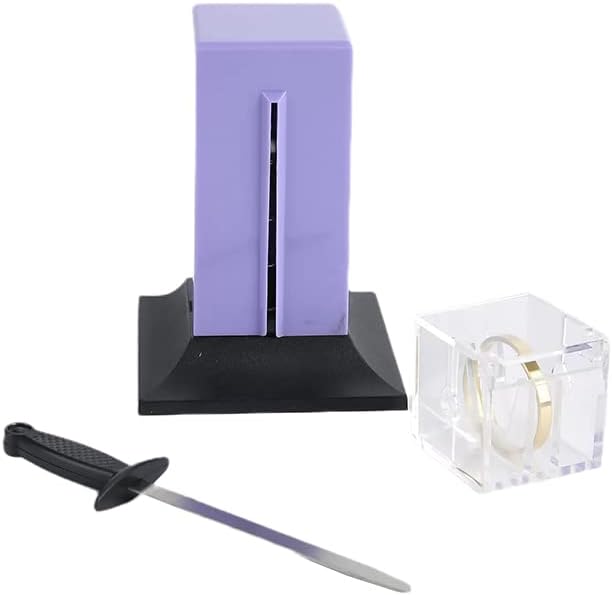 Miniatura 2 de SUMAG Espada a través del anillo dentro del ataúd Trucos de magia Penetrante Espada a través de accesorios de magia Gimmick Accesorios