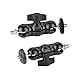 CAMVATE Universal Magic Arm mit 1/4 -20 Gewinde (Schwarz, 2 Stück)