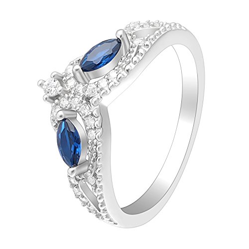 Ginger Lyne Collection Ansley Sterling Silver Anniversary Wedding Band Ring (6) Size 6