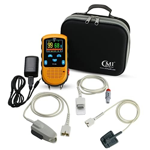 image for CMI Health Rechargeable Pulse Oximeter - Adult Finger Sensor for Conti