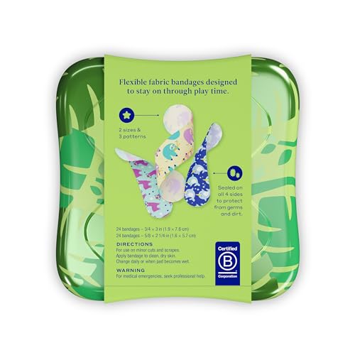 Welly Bandages | Adhesive Flexible Fabric Bravery Badges | Assorted Shapes for Minor Cuts, Scrapes,