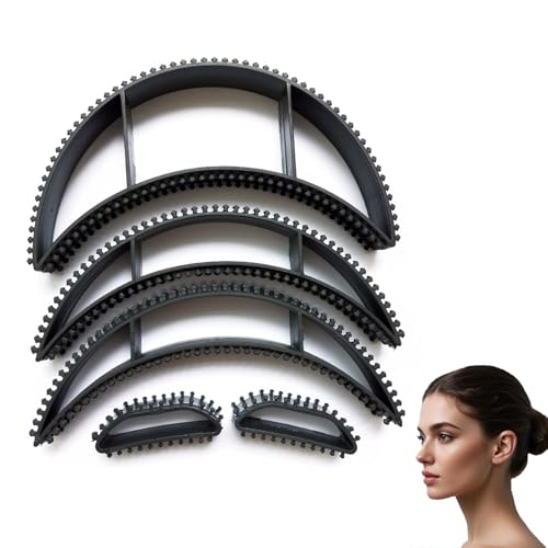 5pcs Bump It Hair Accessory Set - Includes Hair Bumps for Volume Insert Bump It Up Headband and Hair Volume Clips for Women-Great for Creating Volume with Bumpits for Hair